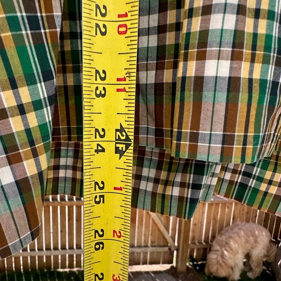 J. Crew NWOT Plaid Green Tank Sleeveless Spaghetti Straps size 10 - Picture 5 of 13